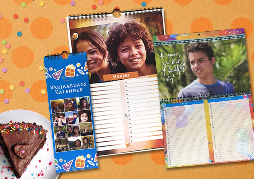 verjaardags kalenders suriname, foto kalenders, gepersonaliseerde verjaardags kalender